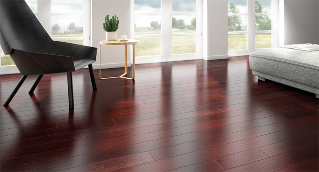 Indusparquet – Textured Flooring Collection – Brazilian Cherry Rouge Hand Scraped Without French Bleed