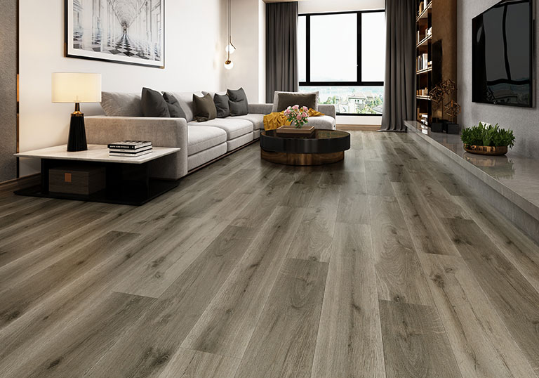 White 6123-10 Grey Fox SPC Floor