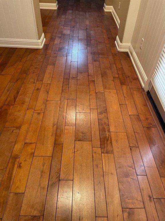 American Walnut Floor Before Refinishing