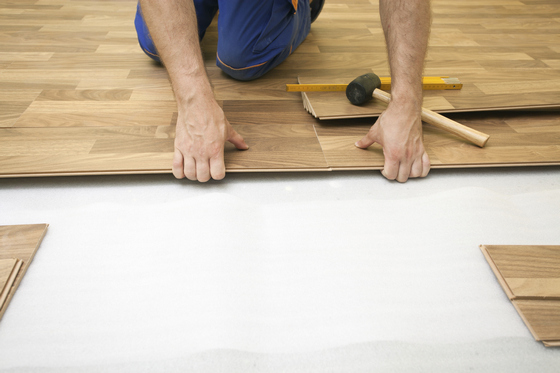 floating hardwood floor installation