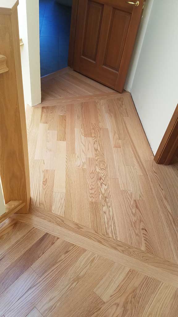 Hardwood Flooring Custom Angles & Corners in the Hallway of a Los Gatos Home