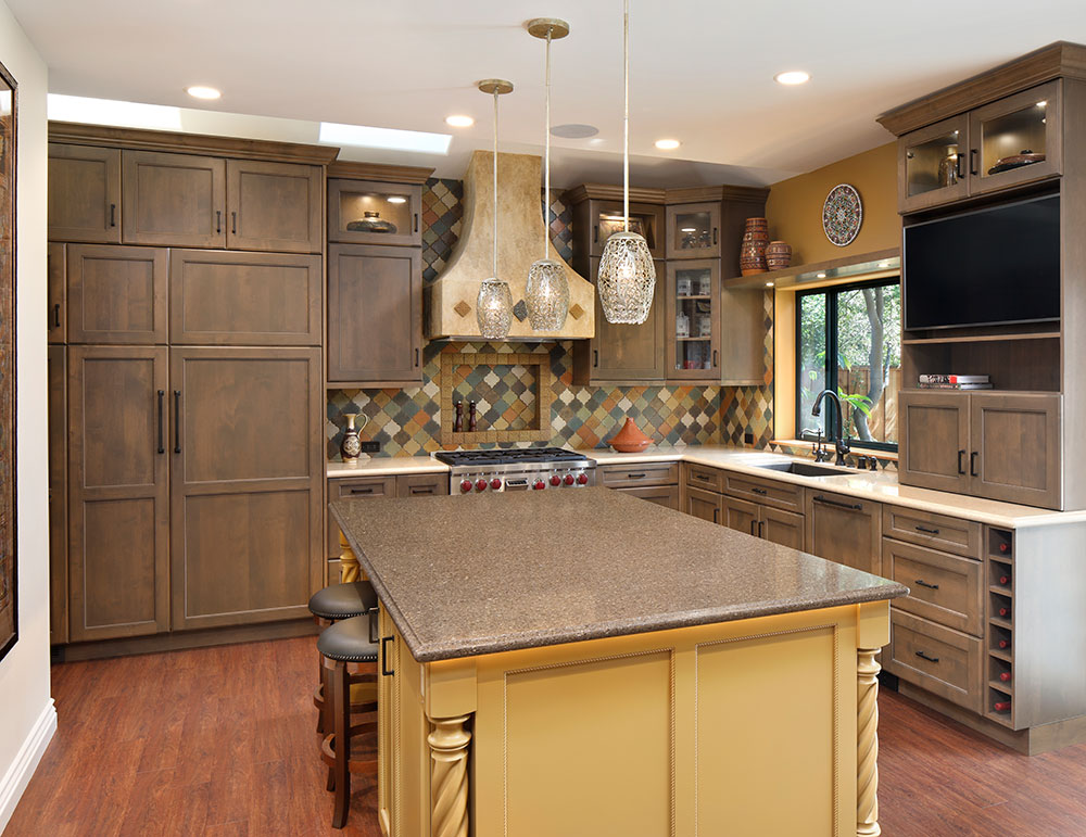 Oak Hardwood Flooring Palo Alto Kitchen