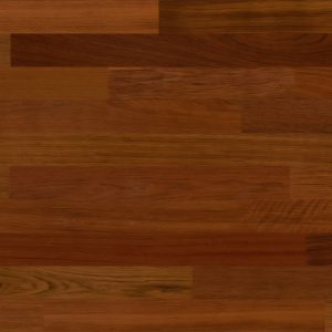 Brazilian cherry hardwood flooring swatch representing exotic wood species.