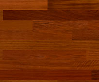 Brazilian cherry hardwood flooring swatch representing exotic wood species.