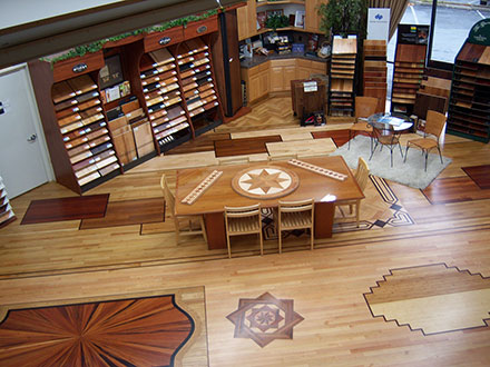 wooden medallion showroom